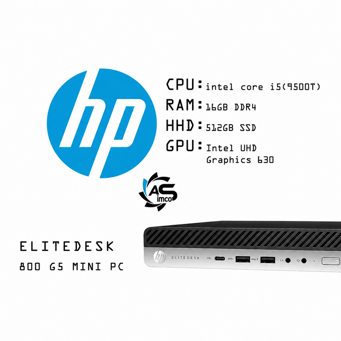 کامپیوتر کوچک اچ پی hp elitedesk 800 g5 mini pc