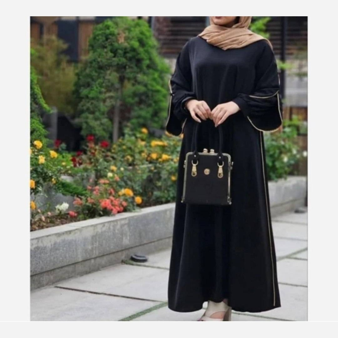 مانتو عبا زنانه الیزه مشکی