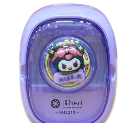 مداد تراش برقی رونمن Ruanman مدل XH2210 طرح کارتونی MISS.K (بنفش)