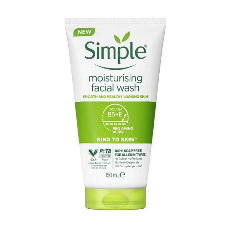 ژل شستشوی صورت مرطوب کننده moisturising سیمپل Simple حجم 150 میل