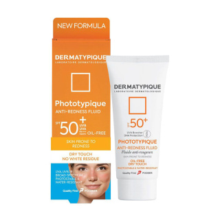ضد آفتاب فلوئید ضد قرمزی درماتیپیک مدل Phototypique با Spf +50 مناسب پوست مستعد قرمزی حجم 40 میلی لیتر