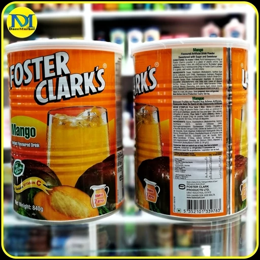 پودر نوشیدنی انبه فاستر کلارکس Foster Clark’s Mango Flavoured Powdered Drink وزن 840 گرم