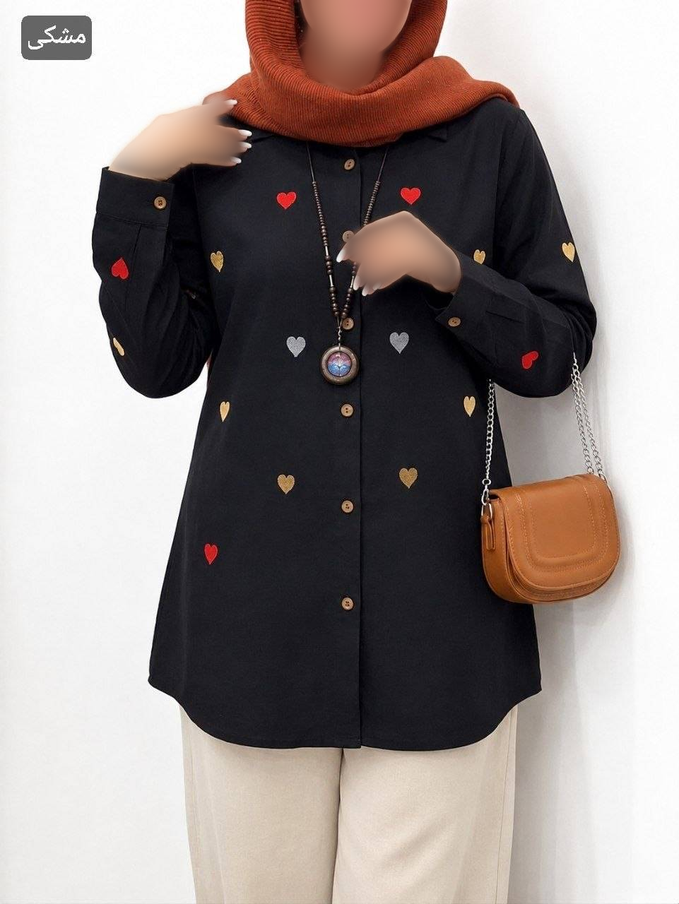 مانتو کتان قلبی وارداتی گلدوزی (نیاز به ویرایش)