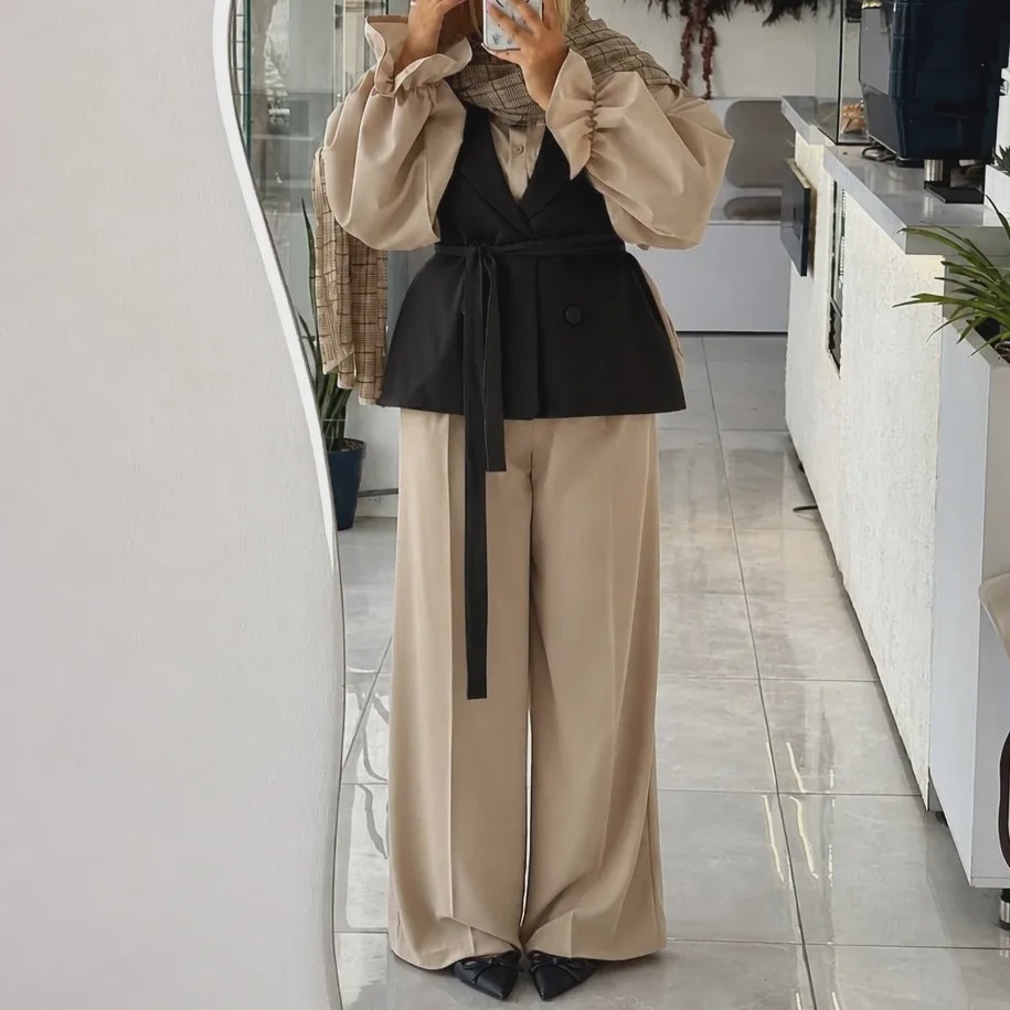 سه تیکه زنانه مدل روژین جنس مازراتی