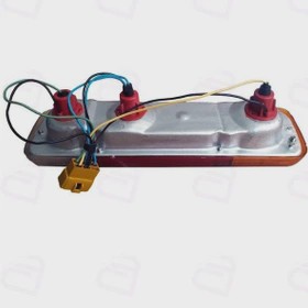 چراغ خطر عقب ساکو (SACO) مدل قدیم مناسب نیسان وانت کیفیت اصلی، نوردهی استاندارد و نصب فابریک