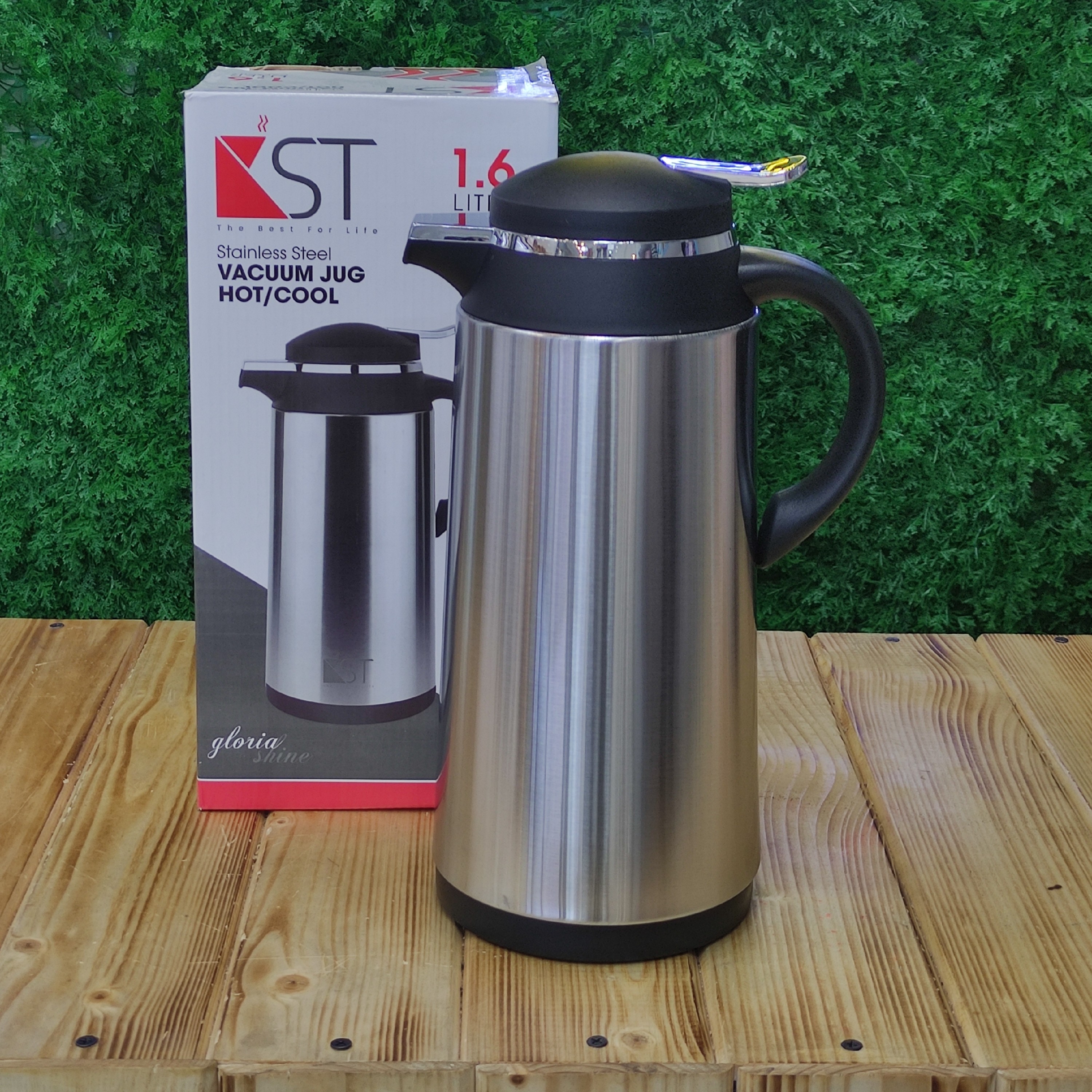فلاسک استیل KST داخل شیشه 1 6 لیتری