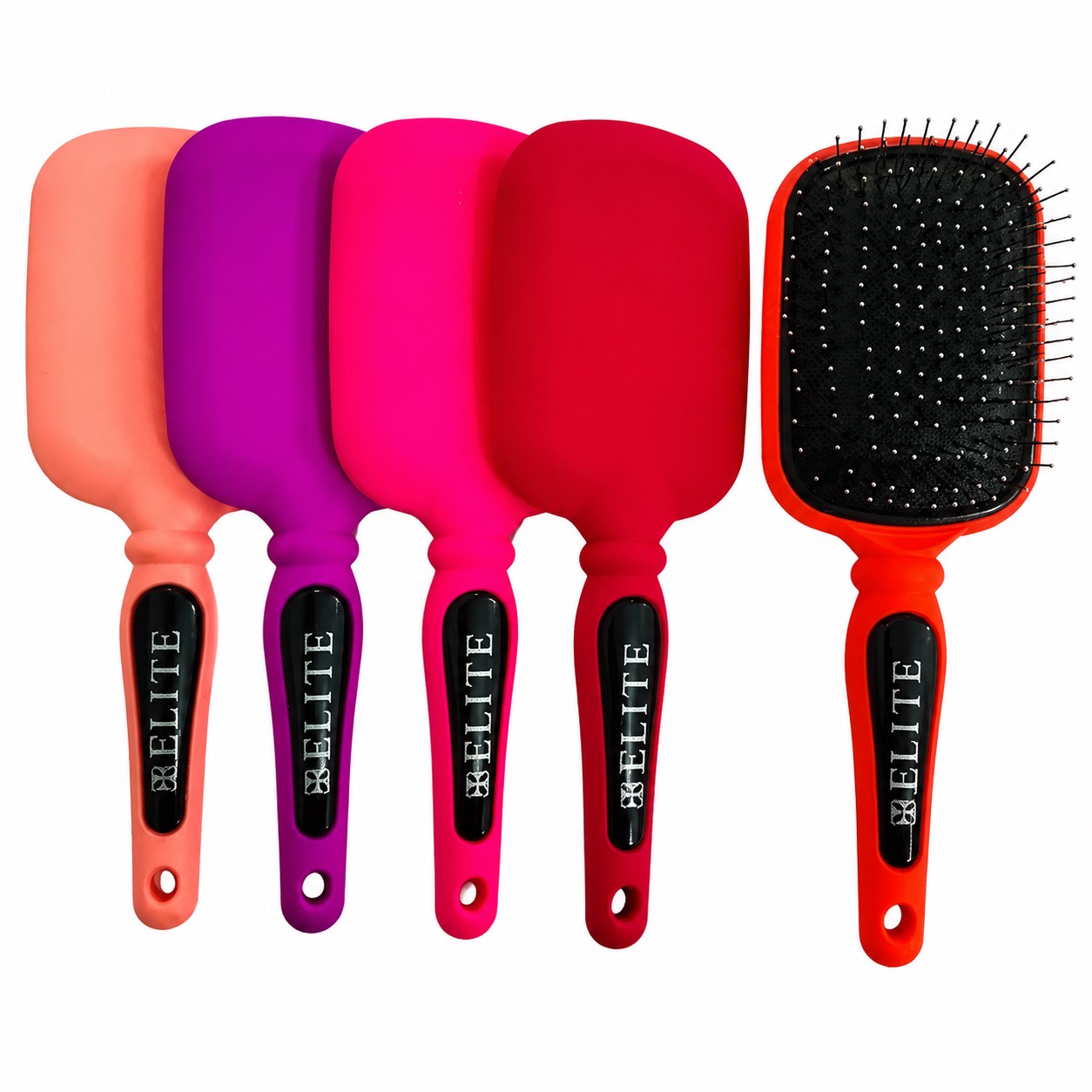 برس موی تخت ELITE مدل مسطح (Paddle Brush) - در رنگ های متنوع