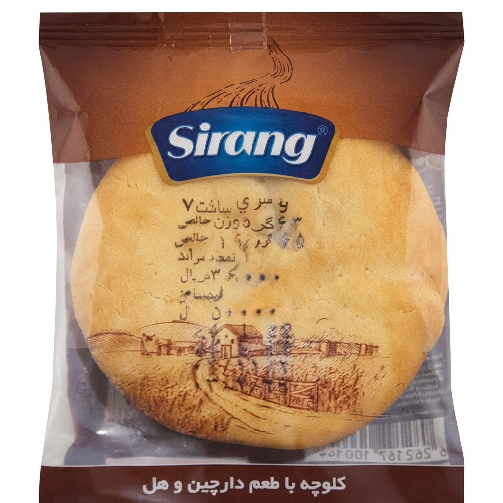 کلوچه سیرنگ با طعم هل و دارچین کارتن 30 عددی