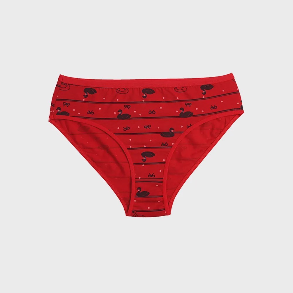 شورت اسلیپ زنانه نخی طرح فلامینگو برند لمون سایز L XL 2XL 3XL