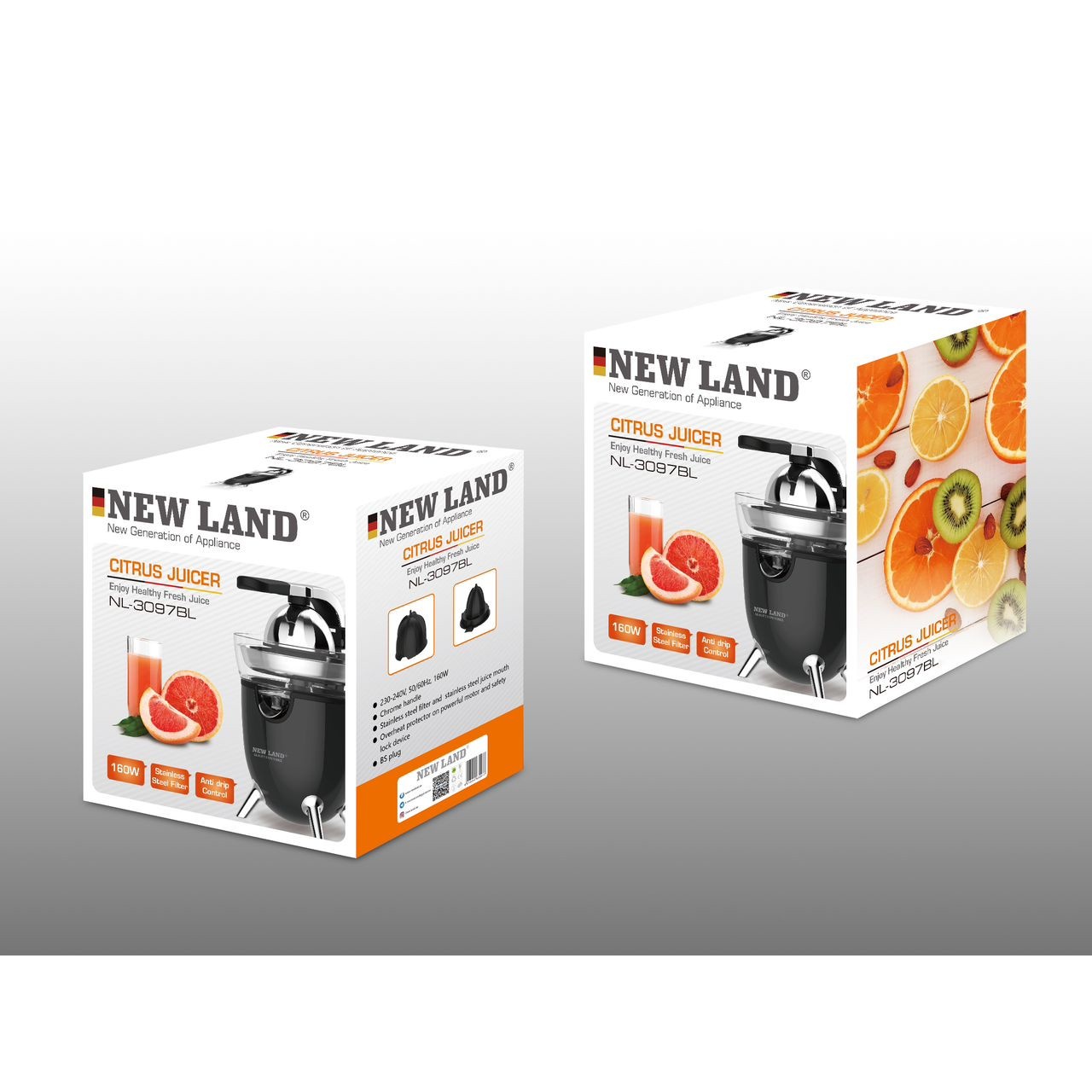 آب پرتقال گیر Newland مدل 3097BS