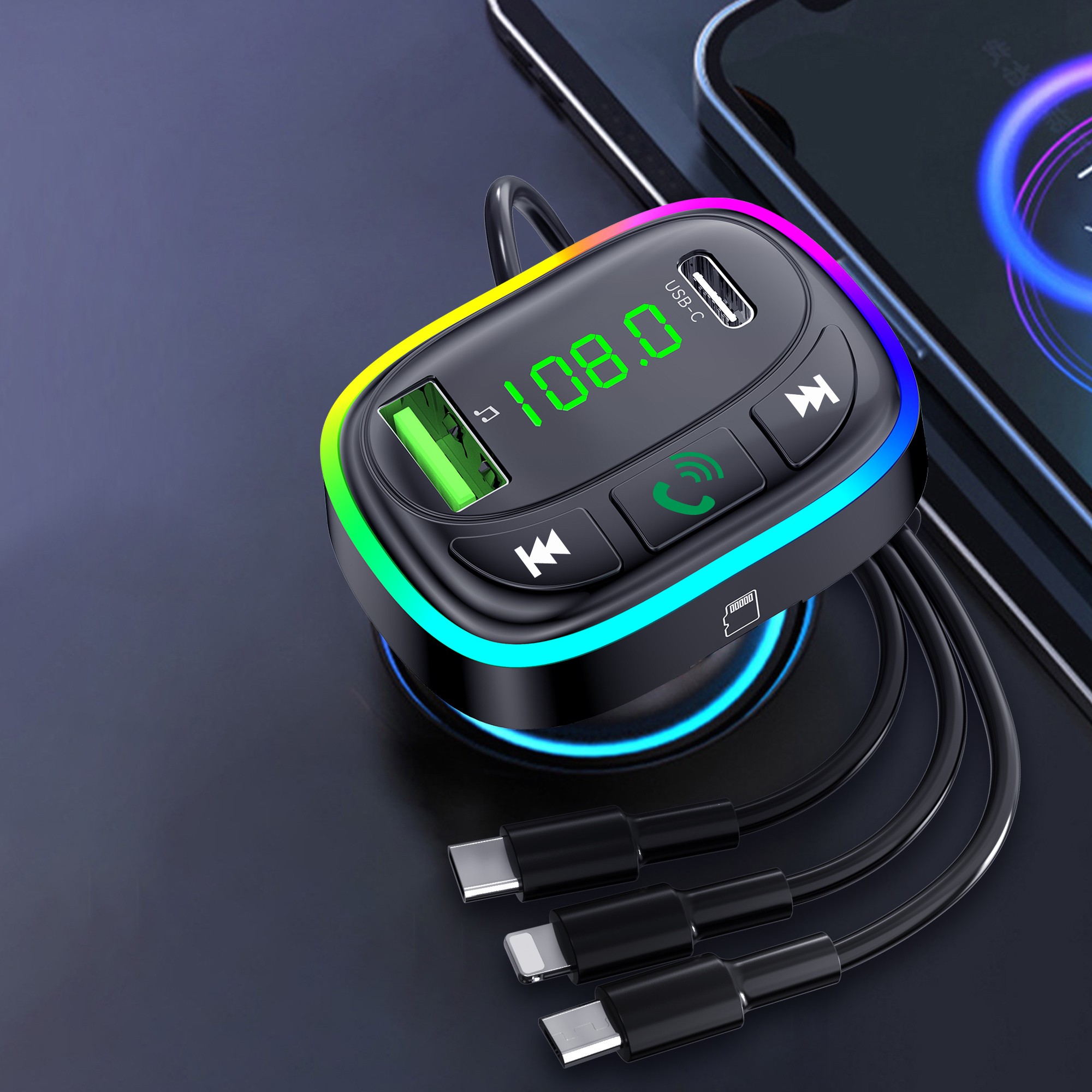 شارژر فندکی FM Player بلوتوثی Earldom ET-M105