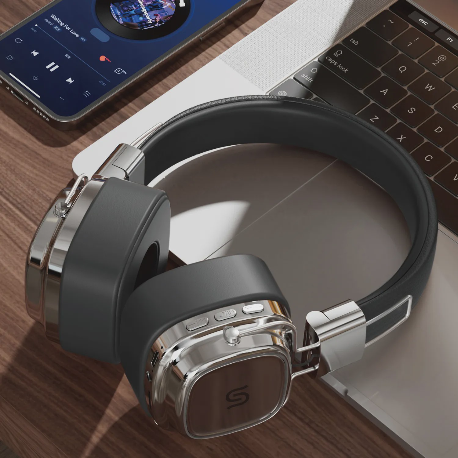 هدفون بی سیم Porodo Soundtec Vintage PD-STWLEP037