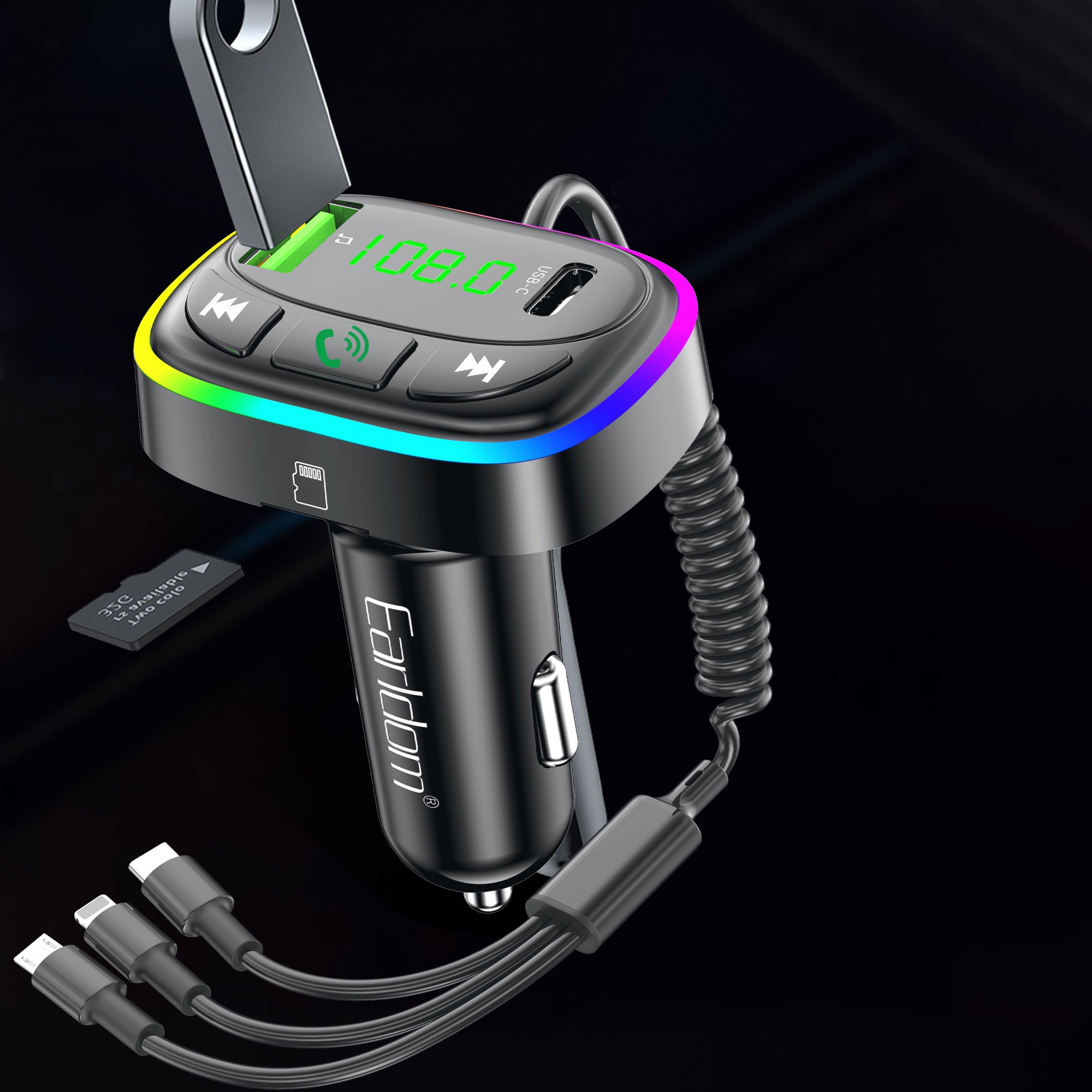 شارژر فندکی FM Player بلوتوثی Earldom ET-M105