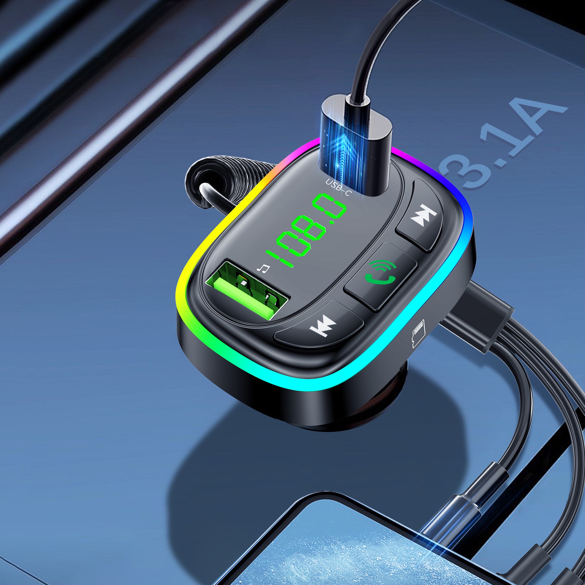 شارژر فندکی FM Player بلوتوثی Earldom ET-M105