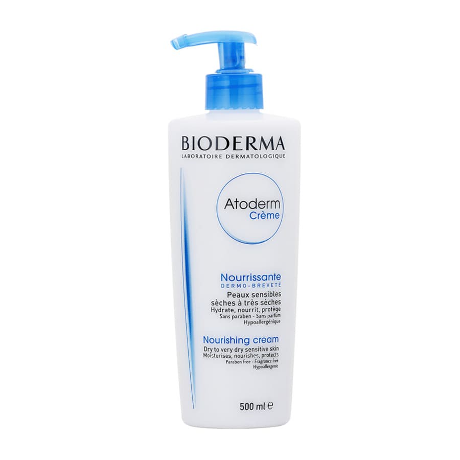 کرم مرطوب کننده اتودرم بایودرما 500 میل مناسب پوست خشک، حساس و اگزما Bioderma