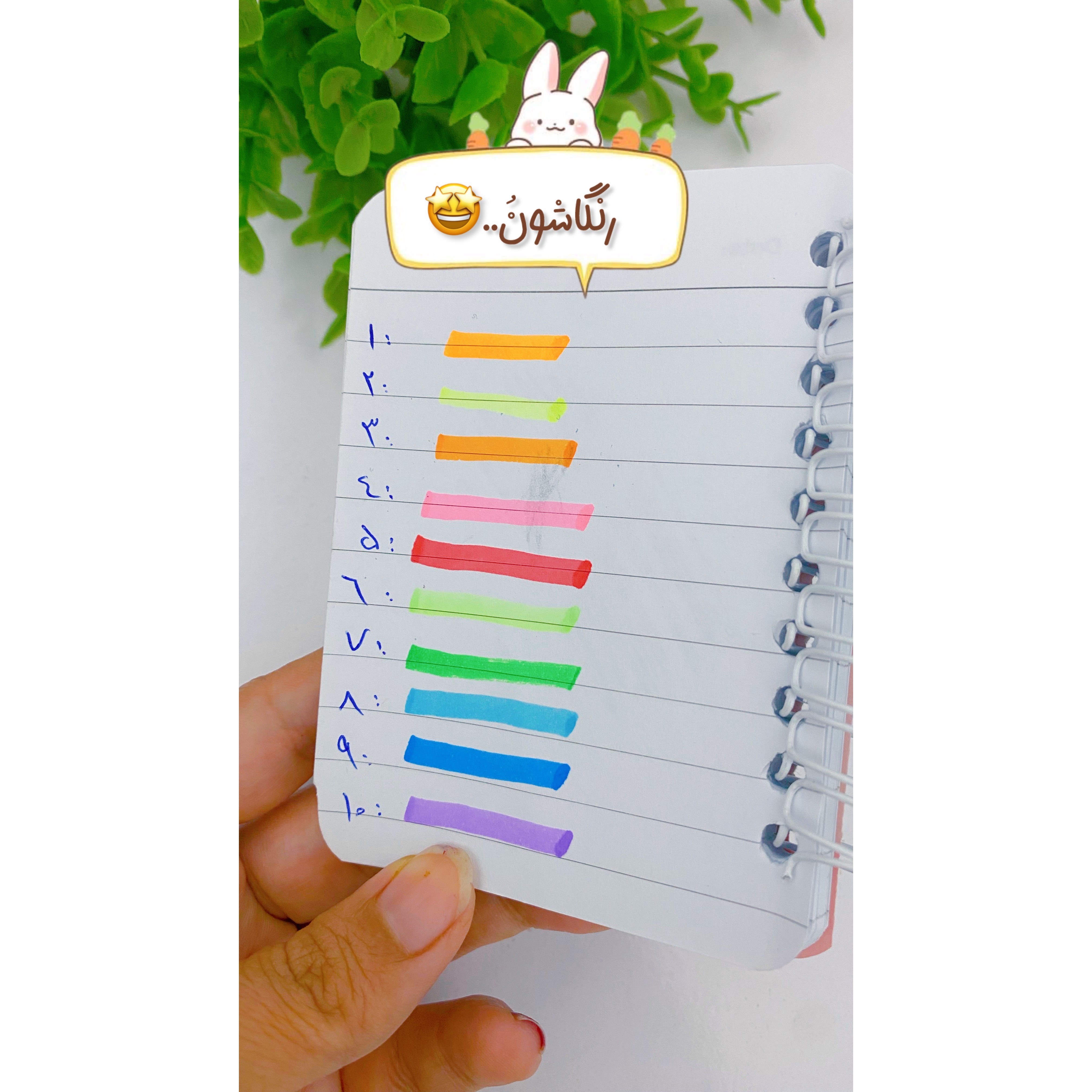 هایلایتر مایع 10 رنگ پاستیلی