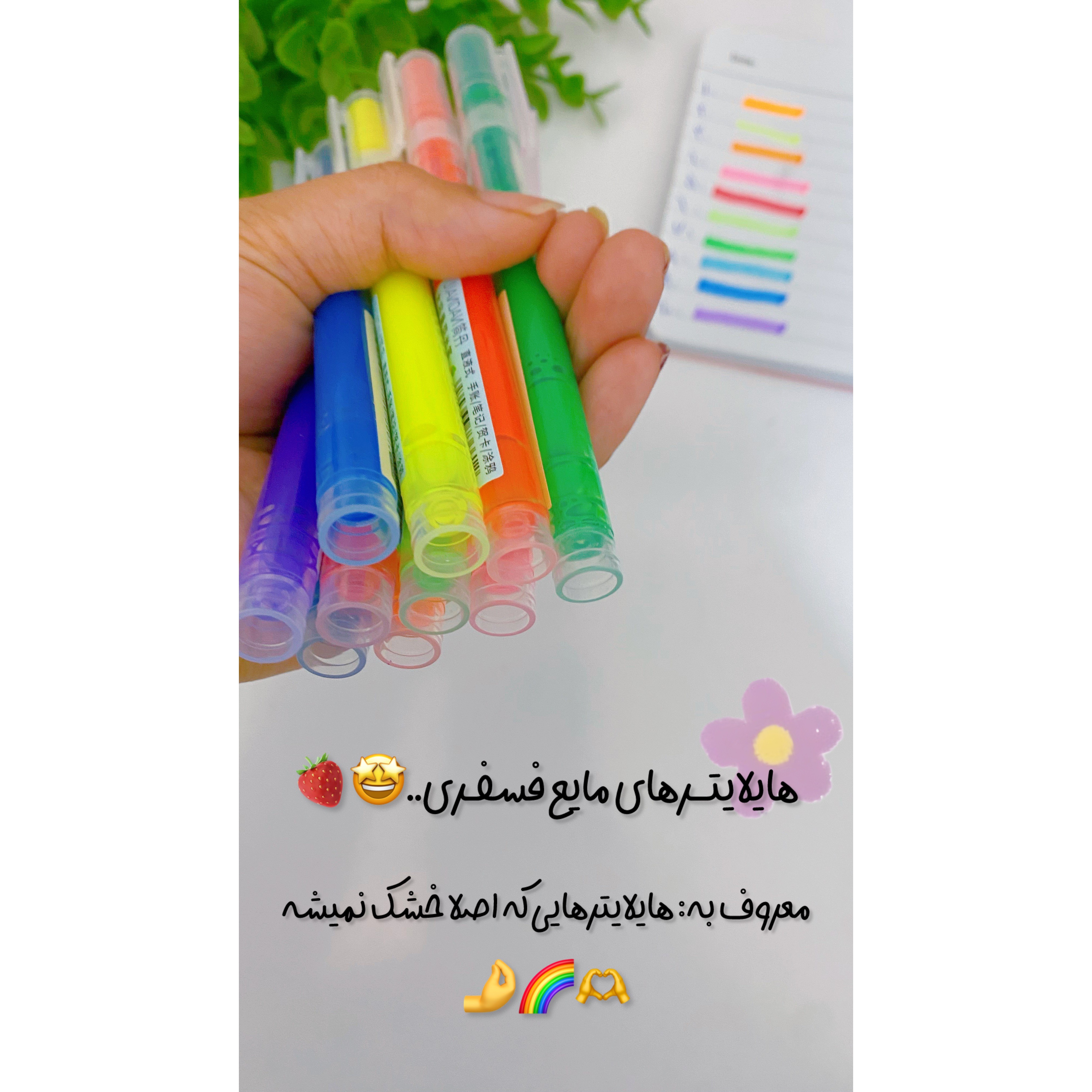 هایلایتر مایع 10 رنگ پاستیلی