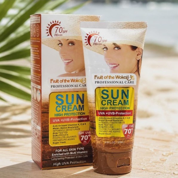 کرم ضد آفتاب ووکالی SPF 70 Wokali