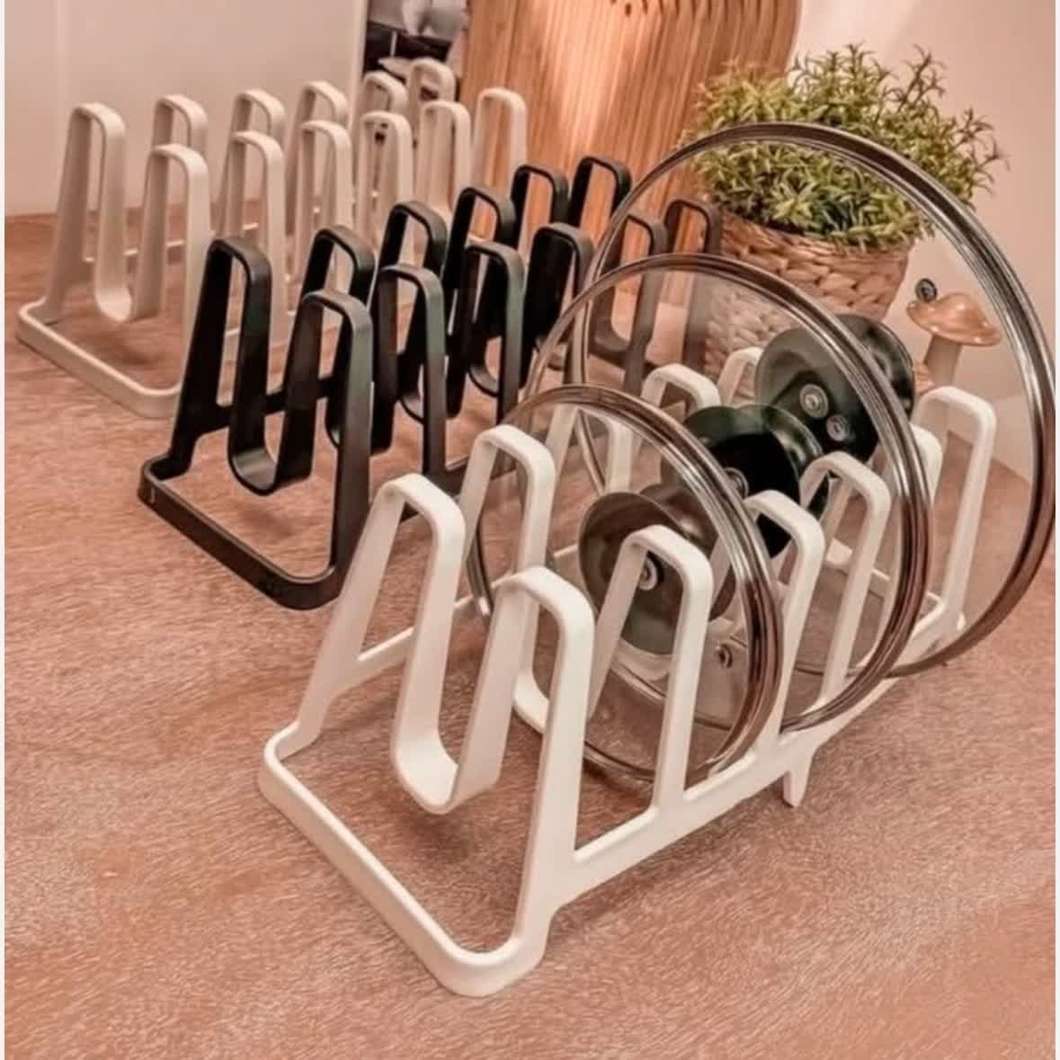 استند بشقاب و درب قابلمه نظم دهنده درب قابلمه و بشقاب