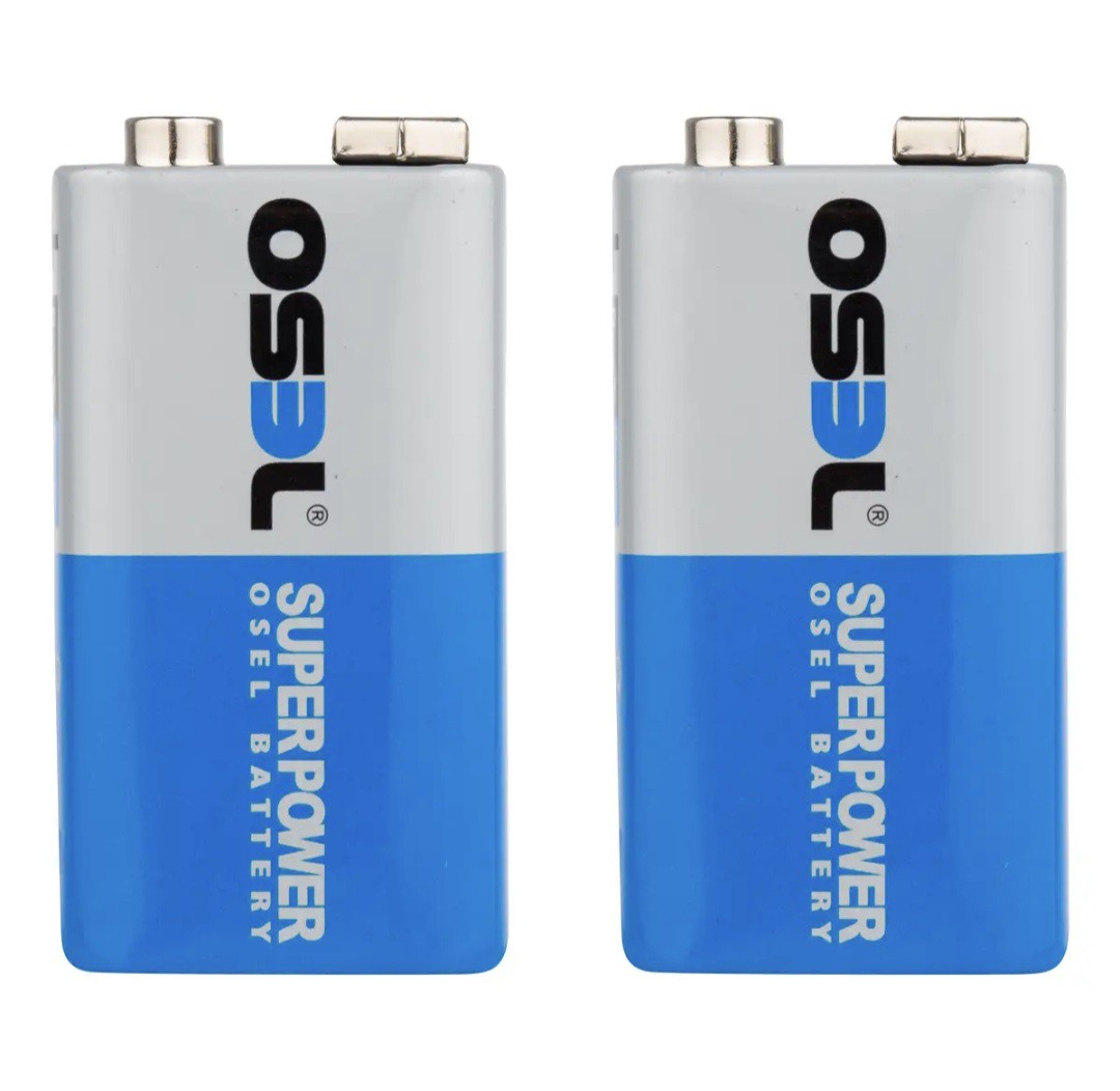 باتری کتابی اوسل مدل Super Power 6F22 بسته 2 عددی