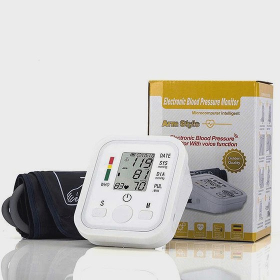 دستگاه فشارسنج دیجیتال بازویی سخنگو فارسی مدل Arm Style اندازه گیری فشار خون و ضربان قلب با حافظه 99 عددی