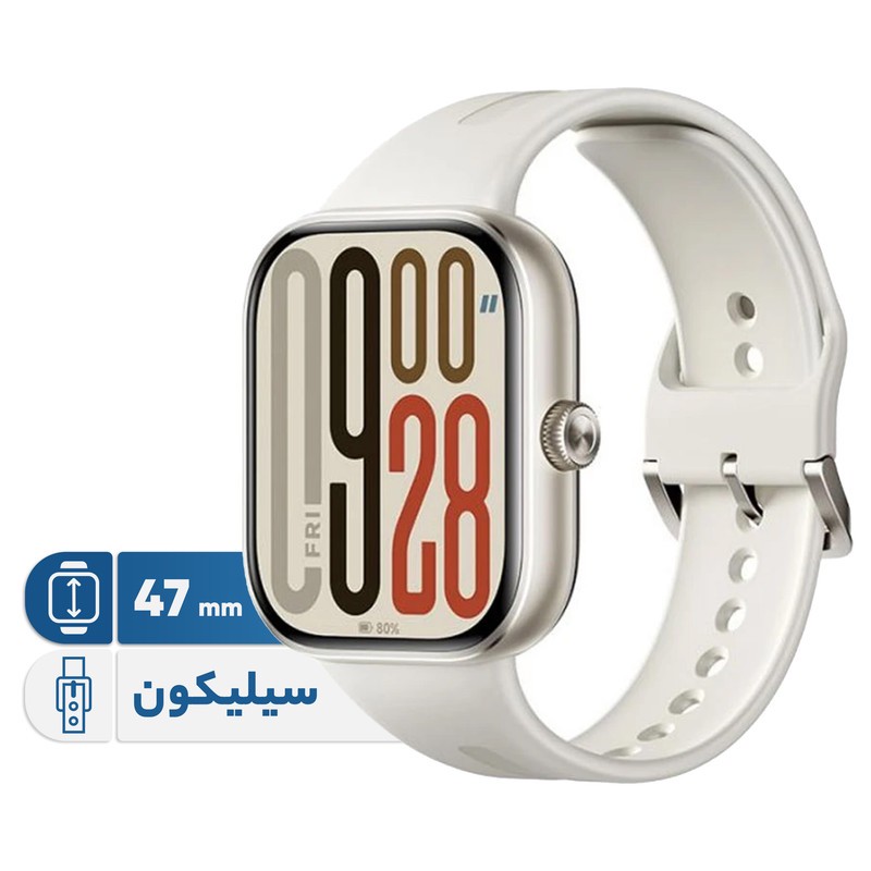 ساعت هوشمند 47 میلی متری شیائومی مدل Redmi Watch 5 ، مناسب برای ورزش، کنترل سطح اکسیژن خون، شمارش ضربان قلب - گلوبال