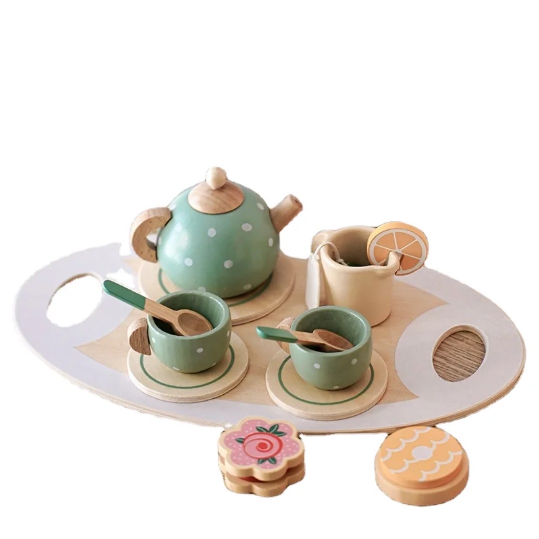 اسباب بازی چای خوری و عصرانه خوری چوبی