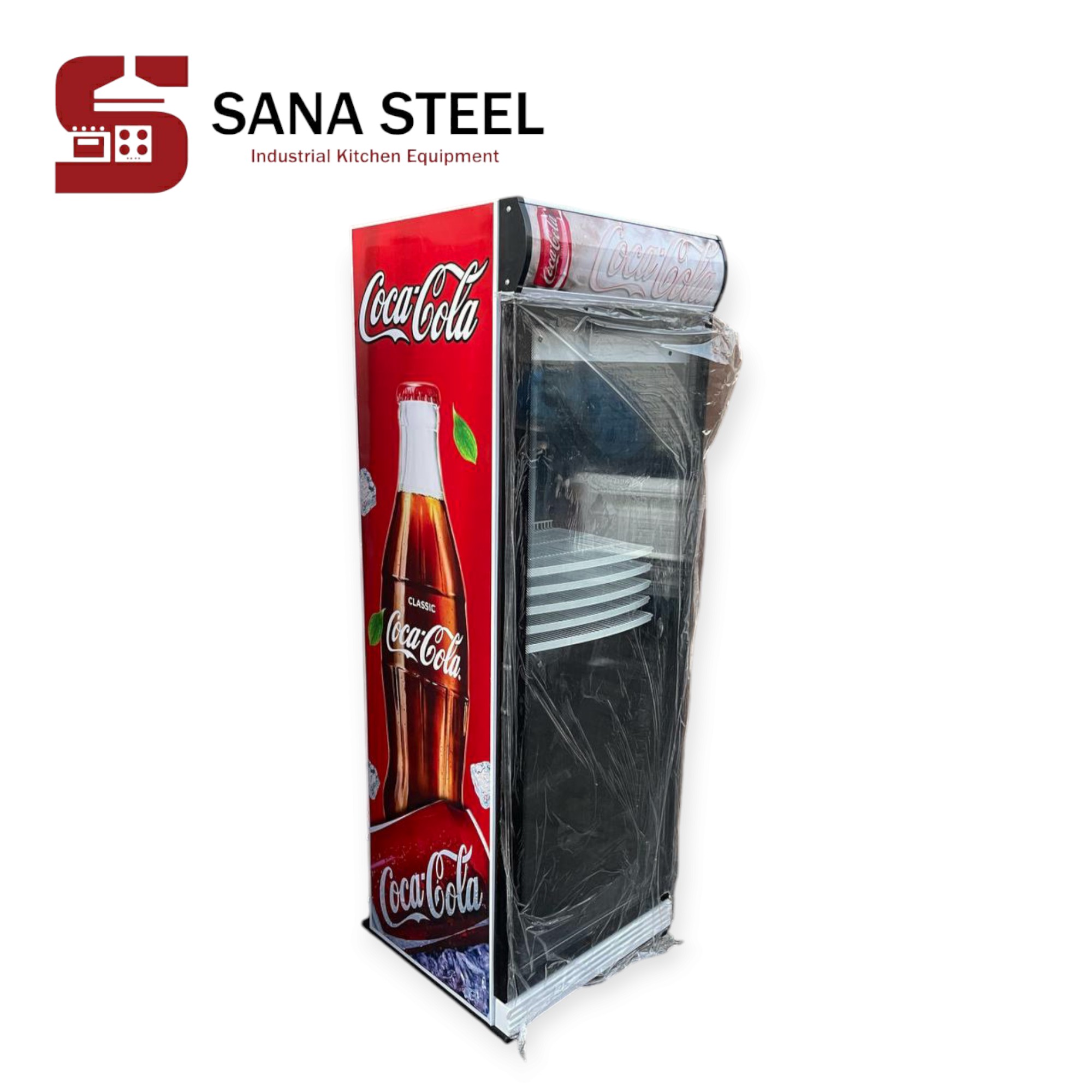 یخچال ایستاده دهنه 70 طرح کوکاکولا