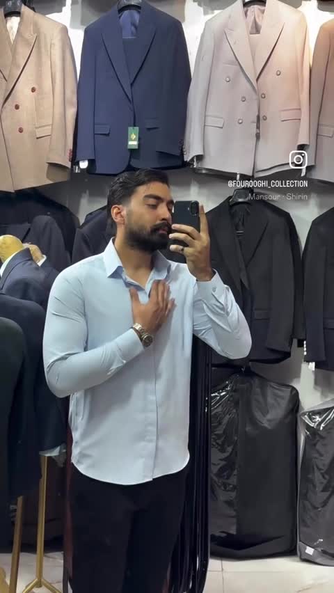 پیراهن پارچه دوشین هندی رنگ آبی یخی