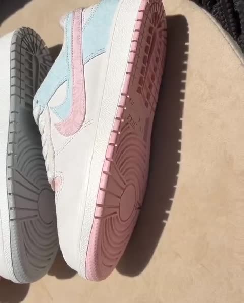 کتونی ترند نایک جردن شیک سفید آبی صورتی زنانه دخترانه کفش ونس کتانی نایکی NIKE اسپرت اسپورت رانینگ پیاده روی ورزشی چصنچا