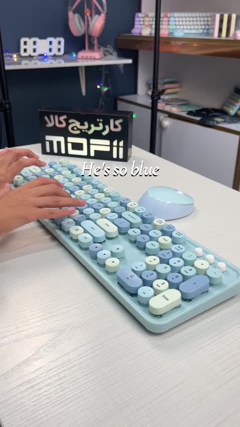 کیبورد و ماوس بی سیم مافی مدل Sweet با گارانتی اصلی ژاتر