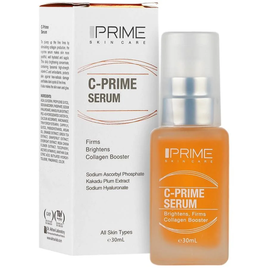 سرم ویتامین C پرایم PRIME روشن کننده و سفت کننده حجم 30 میل