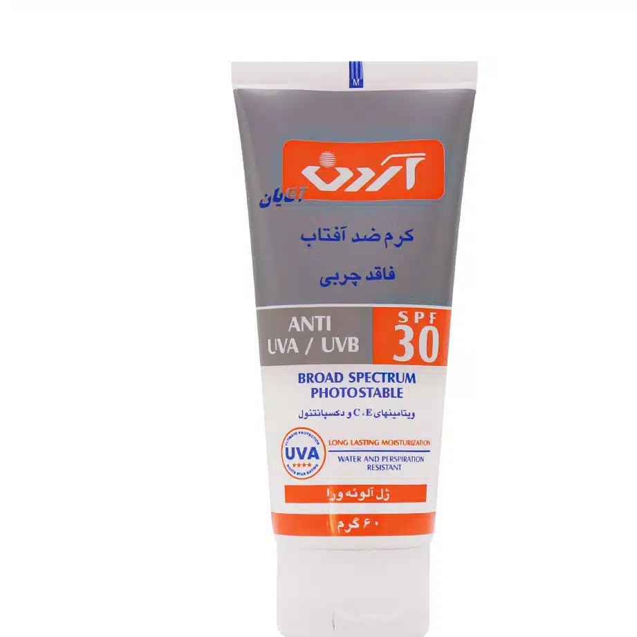 کرم ضد آفتاب مردانه آردن SPF30 فاقد چربی 60 گرم