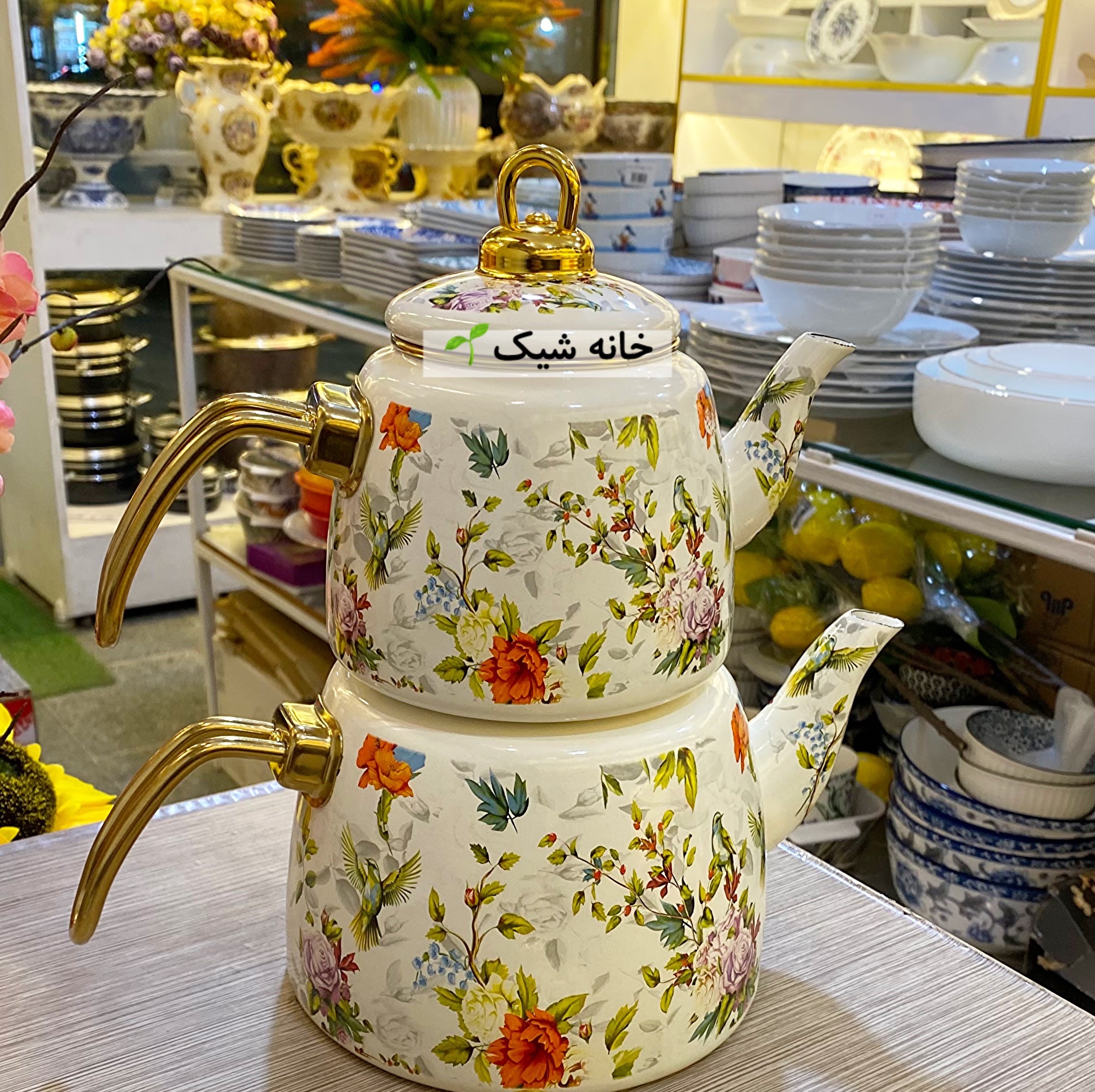 کتری قوری لعابی