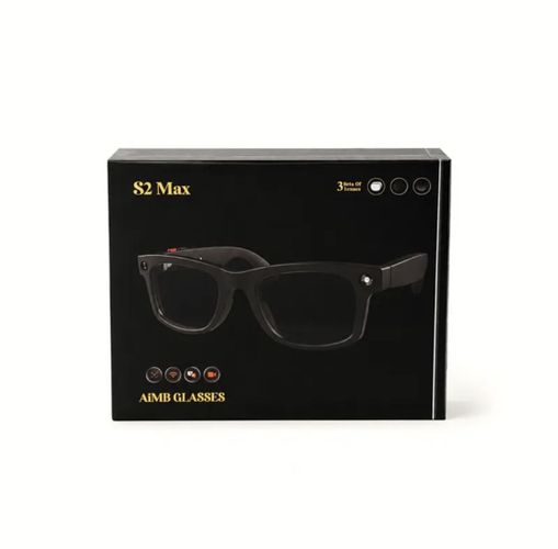 عینک هوشمند دوربین دار 8 مگاپیکسل مدل AiMB Glasses S2 Max با 3 لنز قابل تعویض