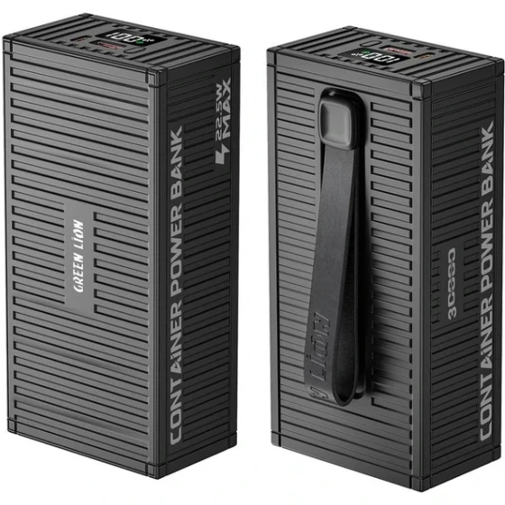 پاوربانک گرین لاین Container ظرفیت 30000 میلیآمپرساعت مدل GNCONPB30KBK