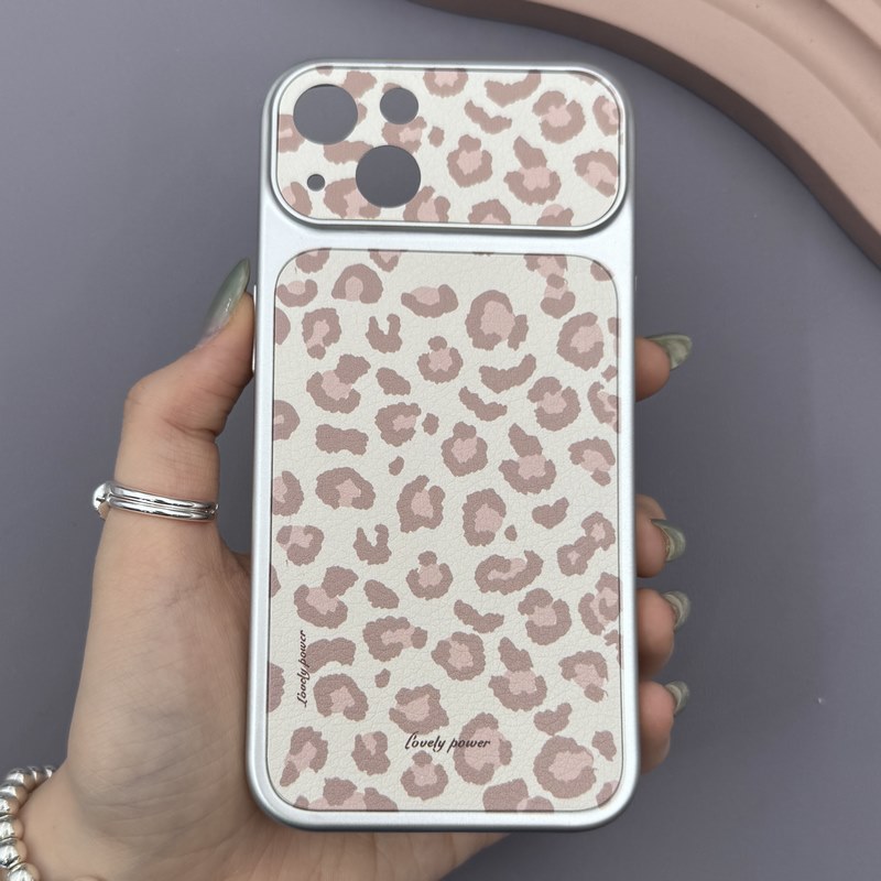 قاب گوشی iPhone 13 آیفون فانتزی چرمی Luxury Case سری 17 طرح پلنگی کیوت کد 169472