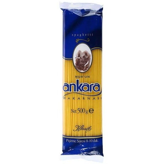 ماکارونی آنکارا وزن 500 گرم اسپاگتی نازک (تضمین اصالت و تاریخ محصول)