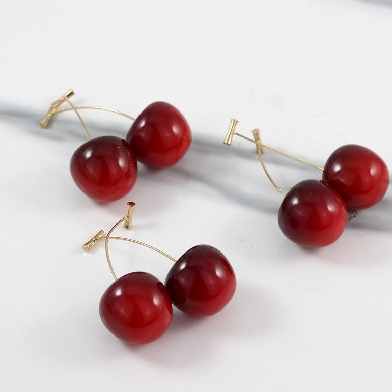 گوشواره گیلاسی فانتزی 