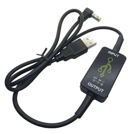 کابل USB افزاینده ولتاژ DC با خروجی 5vto9v با جریان 0.75