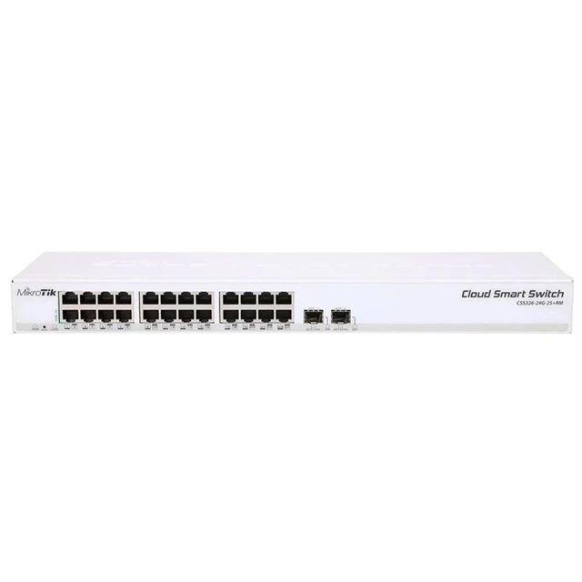 سوئیچ شبکه 24 پورت میکروتیک مدل CRS 326-24G-2S+RM