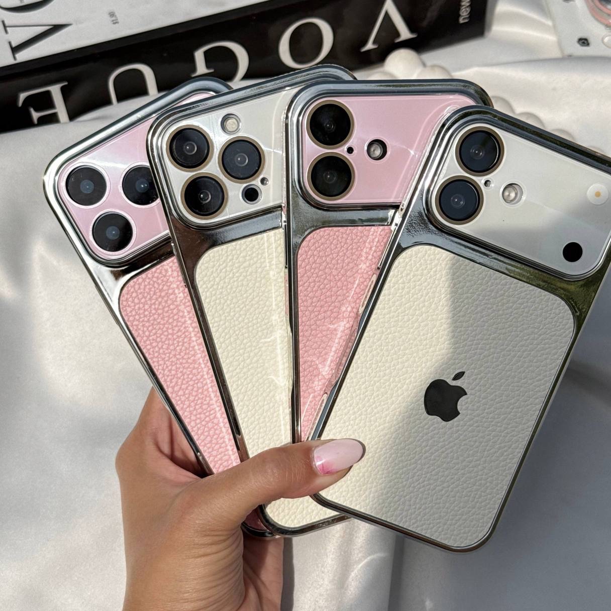 قاب گوشی آیفون 17 پرومکس الکترو چرمی iphone 17 pro max