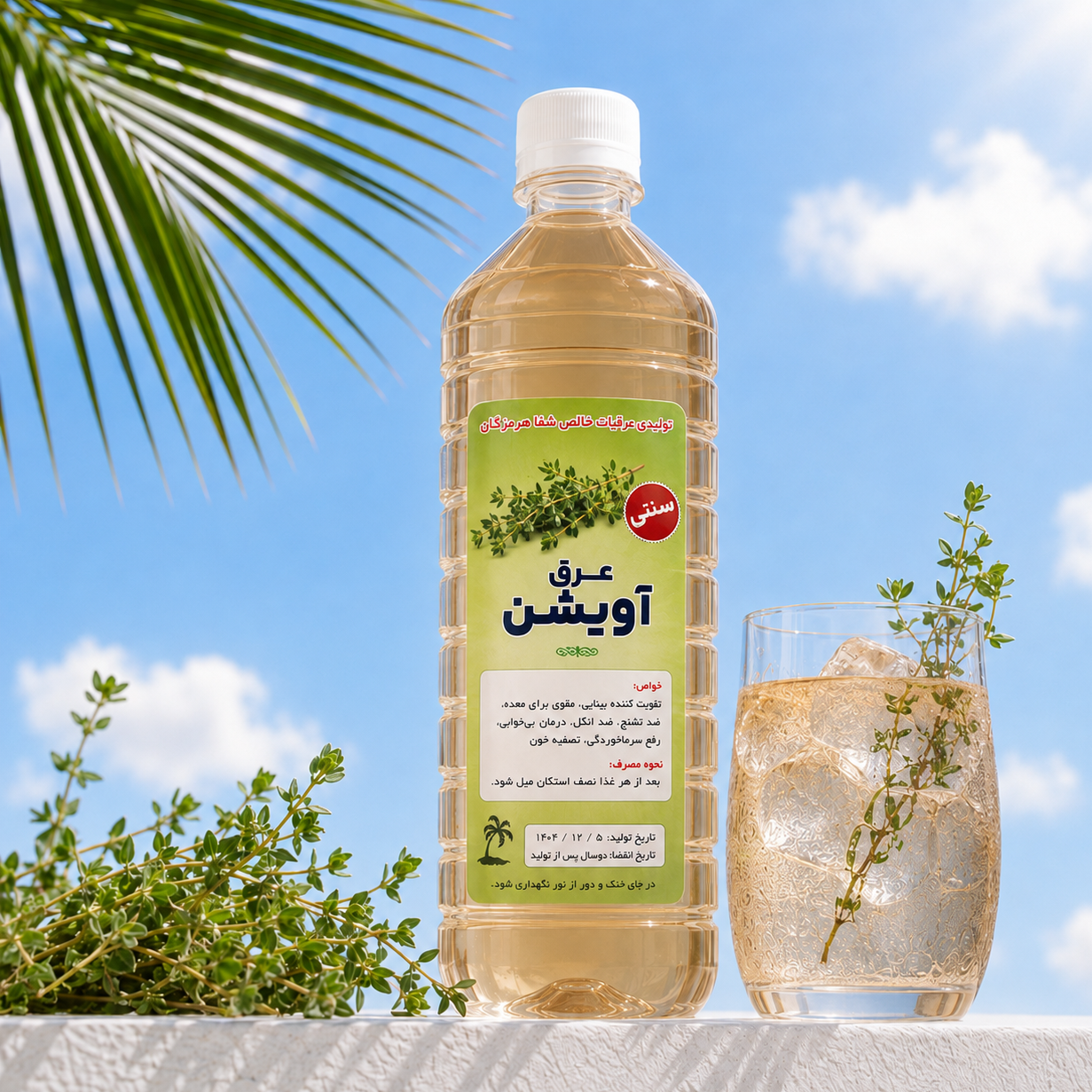 عرق آویشن طبیعی تند و تیز