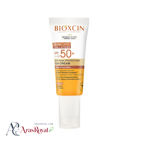 ضد آفتاب ضد لک بی رنگ بیوکسین Bioxcin حجم 50 میل