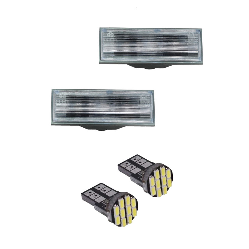 چراغ پلاک خودرو قطعه سازان کبیر مدل EK-PRIDE132WHT-30981 مناسب برای پراید 132 به همراه لامپ مجموعه 4 عددی