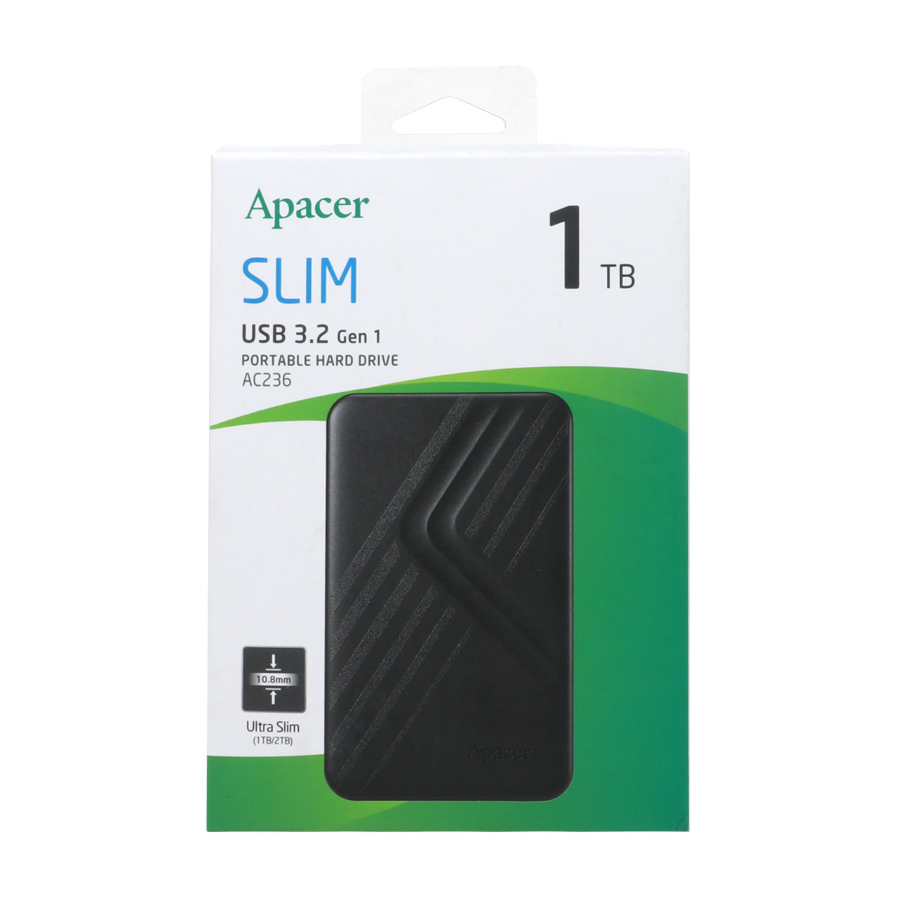 هارد اکسترنال Apacer مدل Slim AC236 ظرفیت 1TB - مشکی