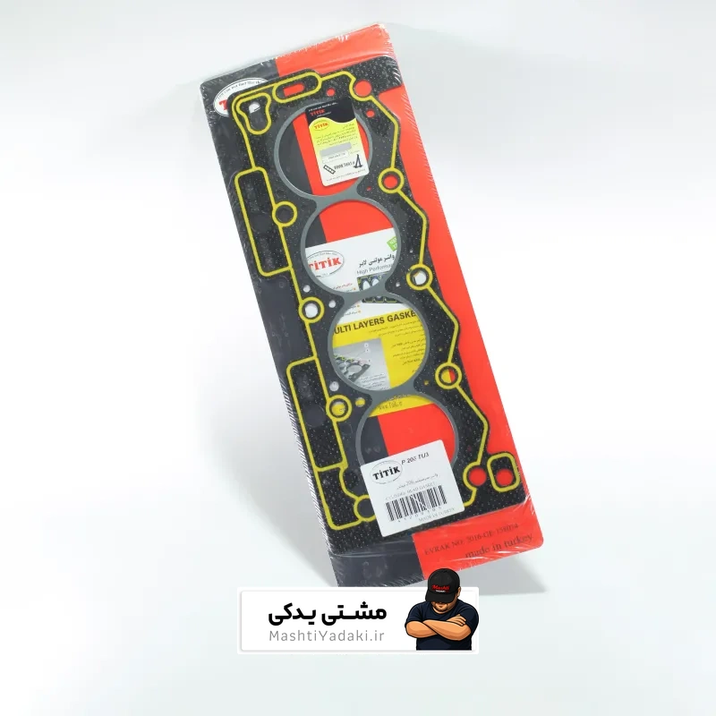 واشر سرسیلندر 206 تیپ2 مولتی لایر استاندارد 1سوراخ تیتیک