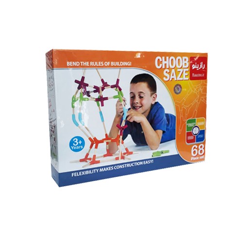 بازی چوب سازه Choob Saze (رازینو+فکرا) جعبه ای