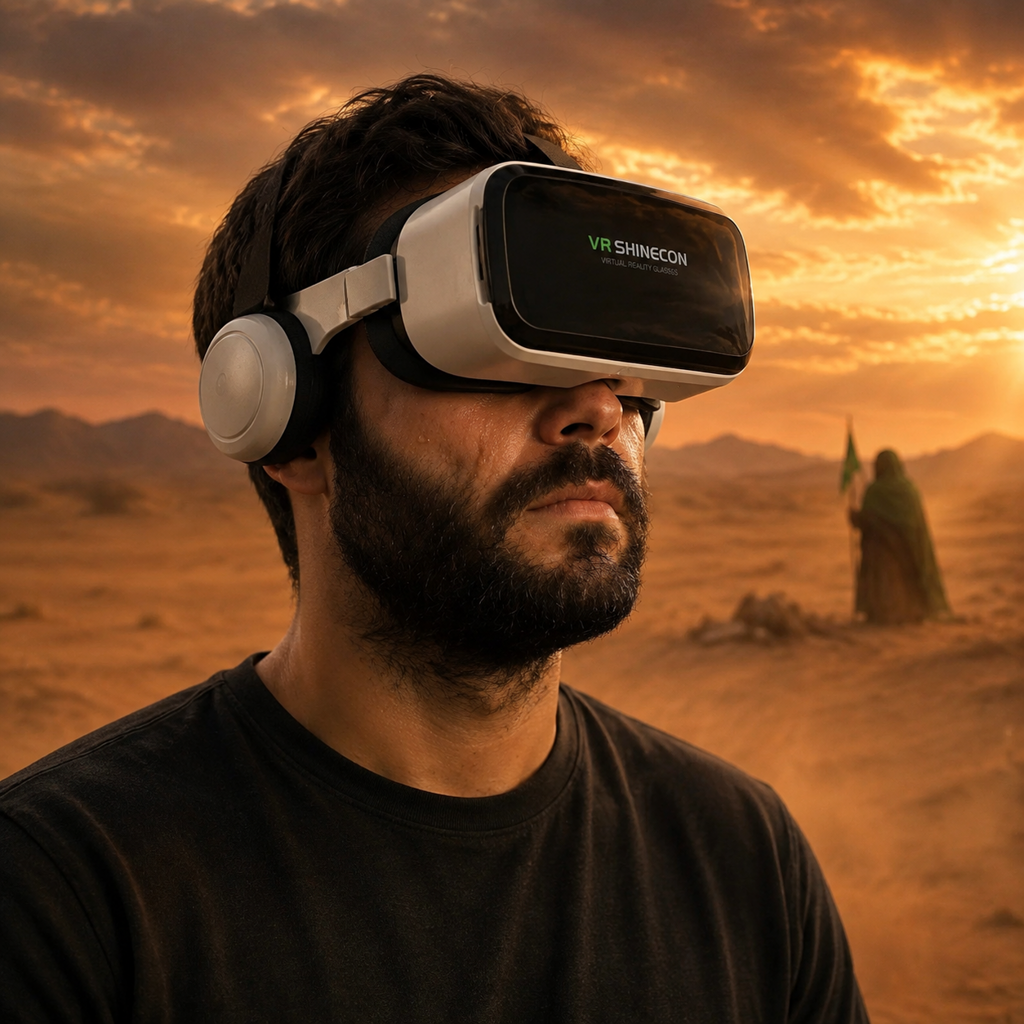 پکیج واقعیت مجازی حرفه ای کربلا / هدست VR به همراه پکیج محتوای واقعه کربلا