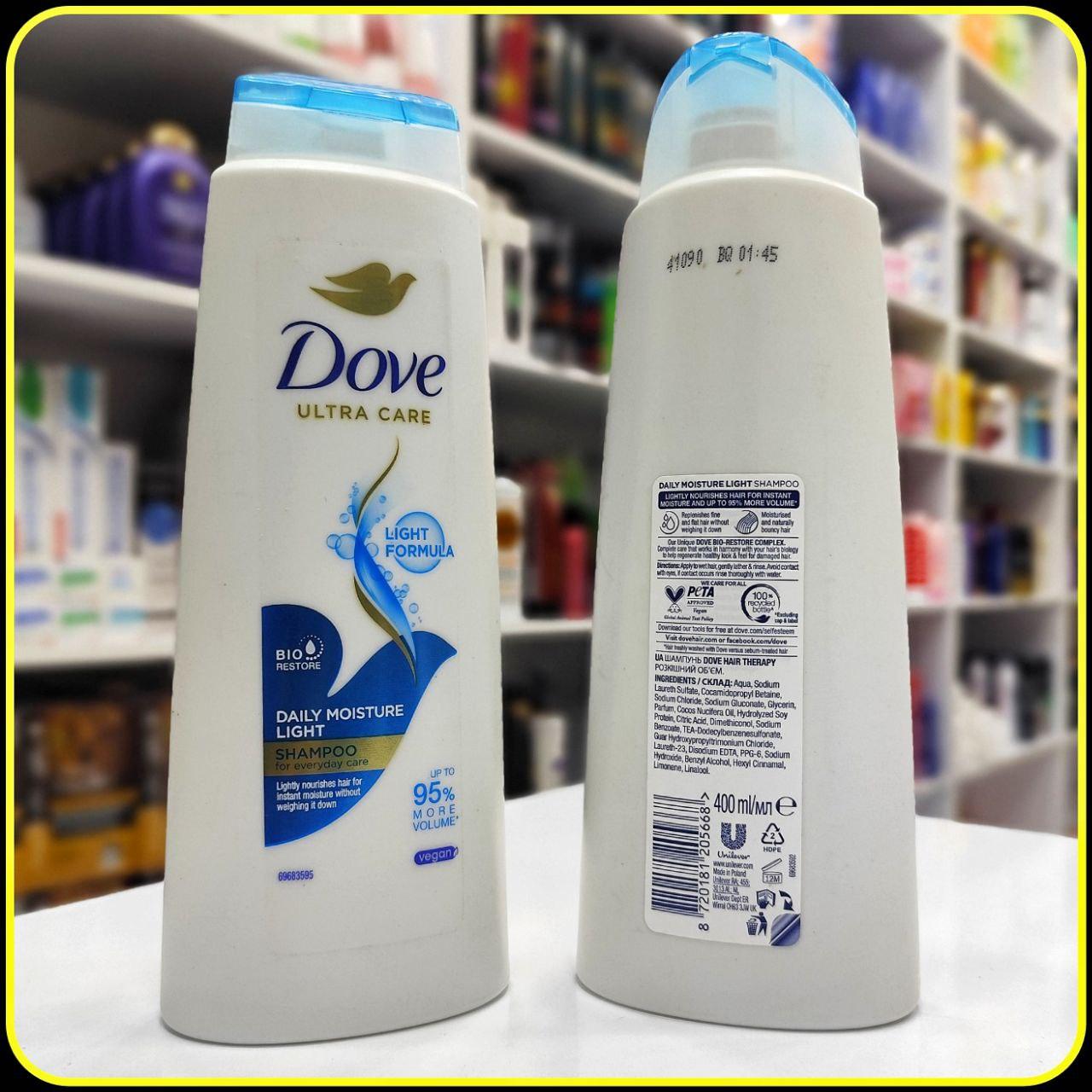 شامپو داو 400 میل مرطوب کننده Dove Ultra Care Daily Moisture Light